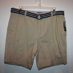 Club Room Men's Khaki Shorts with Belt